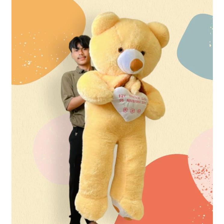 BONEKA TEDDY BEAR / BERUANG LOVE FREE UKIR NAMA 1.5 METER / TEDDY BEAR SUPER JUMBO