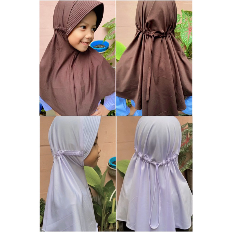 KERUDUNG SEKOLAH SD/ KERUDUNG PUTIH/ COKLAT PRAMUKA SD / KERUDUNG ANAK 5-10 TAHUN