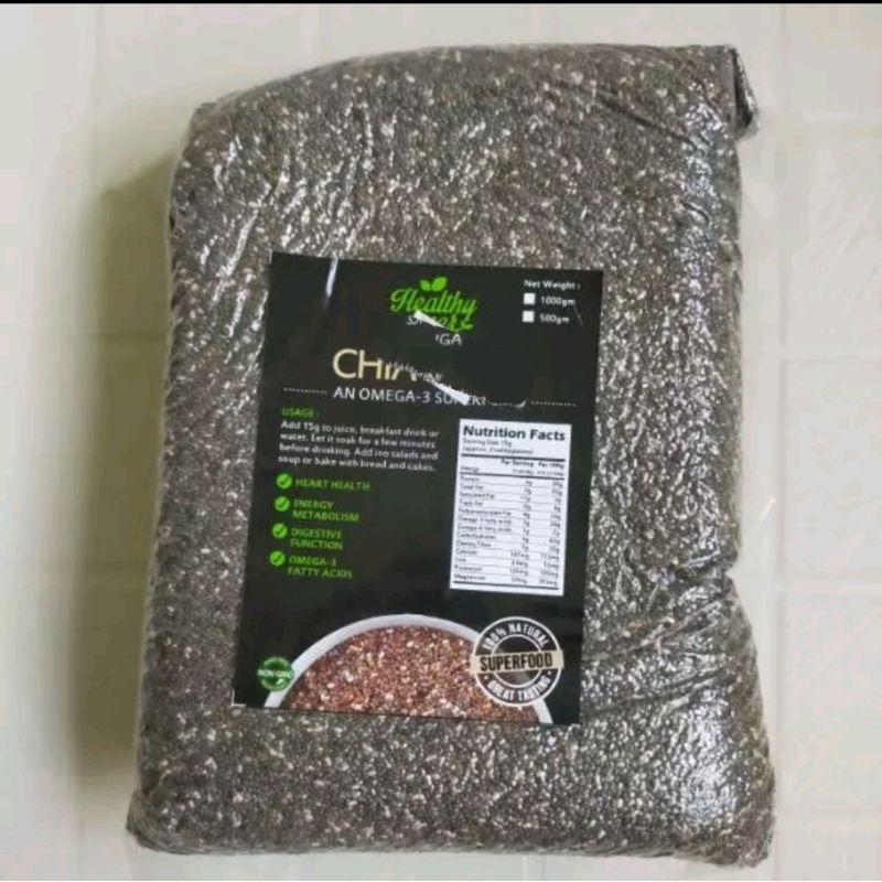 

Black Chia Seeds Organik 200 Gram