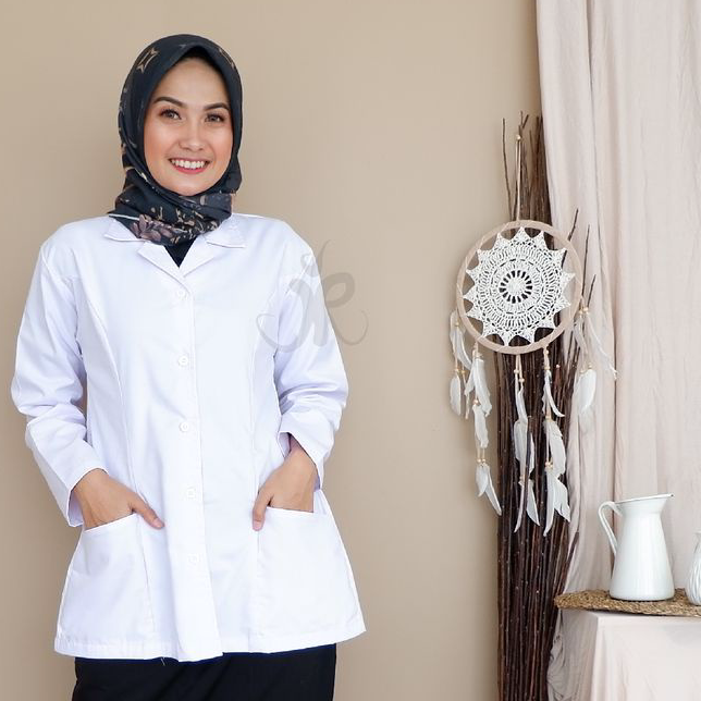 DapatkanMm3M7 Seragam Dinas Putih PDH Wanita Baju Putih PNS/ASN, Baju Putih Guru, Baju PPL, PDH, Per