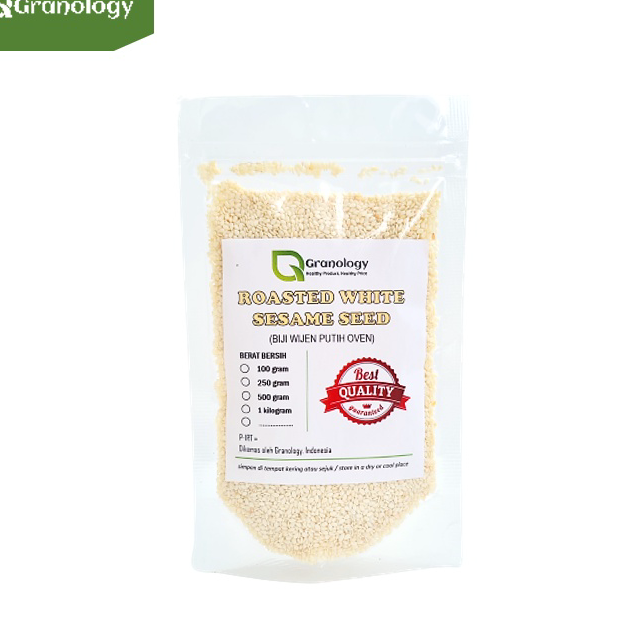 

Harga Murah Wijen Putih Panggang / Roasted White Sesame Seed 100 gram Jual