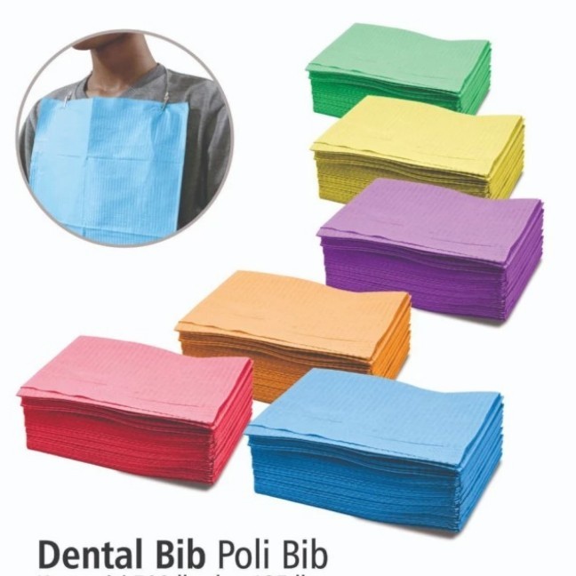 Dental Bib Poli Bib Polibib Polybib Dental Tanpa Tali isi 125 lembar
