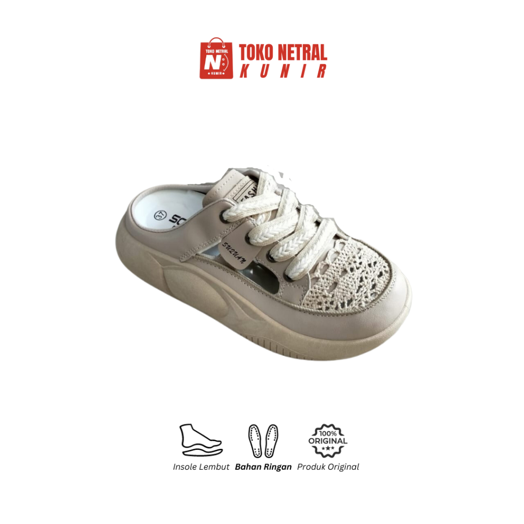 Sepatu Sandal Sepatu Tali Wanita Sneakers Slop Cewek D9102-13