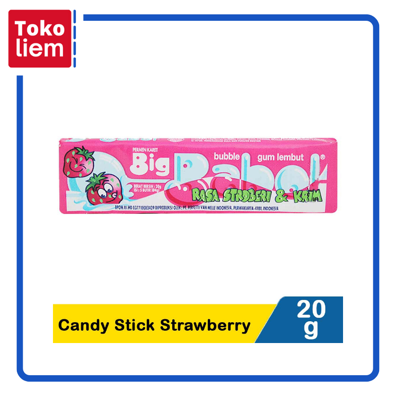 

Big Babol Candy Stick Strawberry 20G