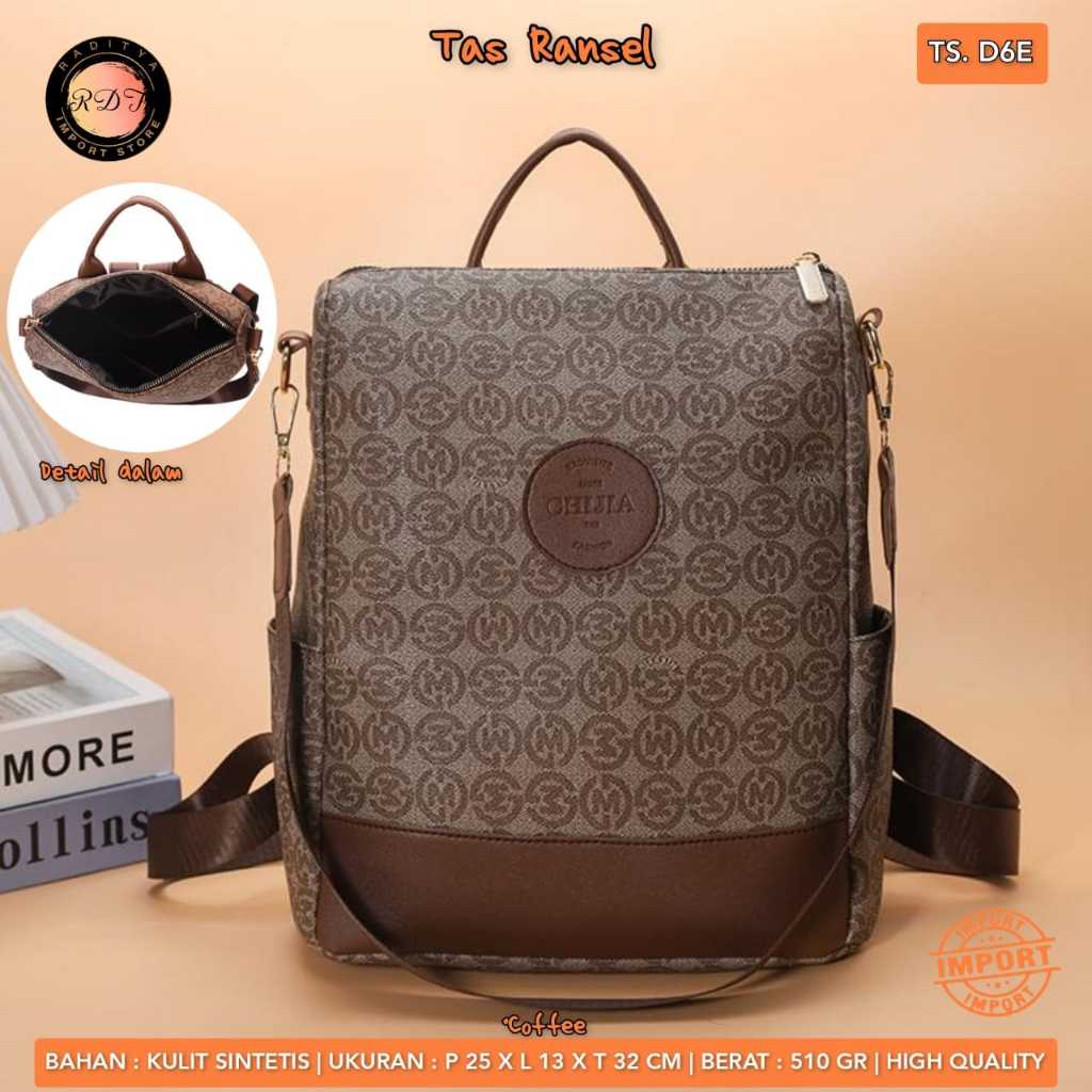 TAS RANSEL WANITA D6E IMPORT BY ORI RDT