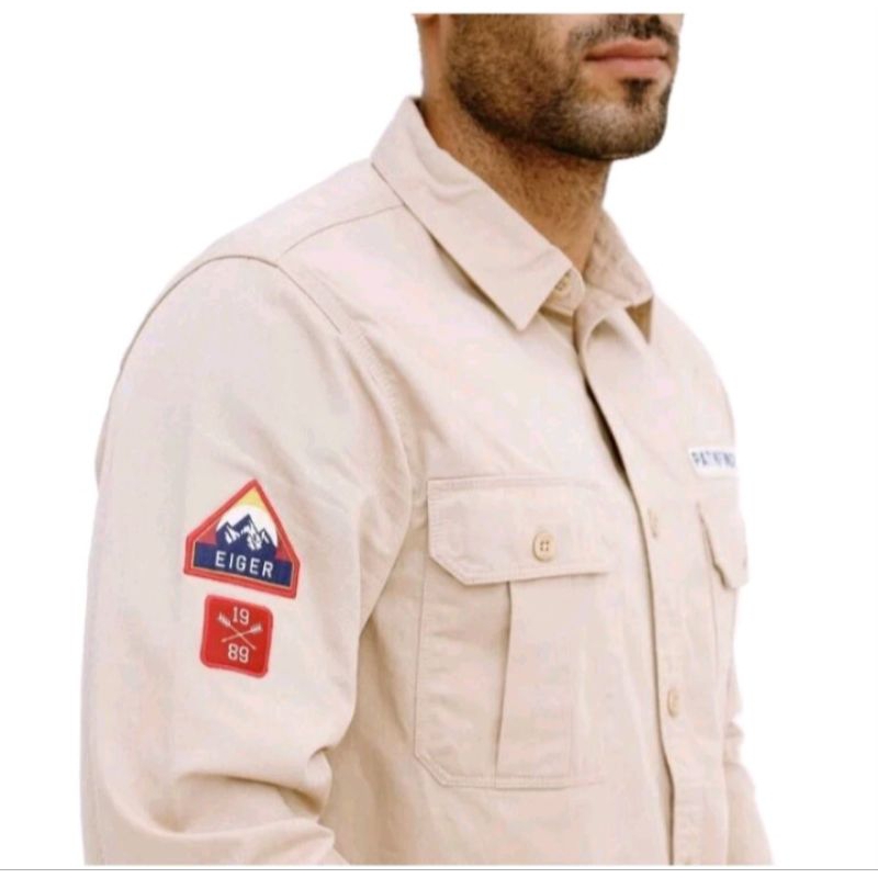 KEMEJA LAPANGAN EIGER 1989 PATHFENDER BAHAN TEBAL.