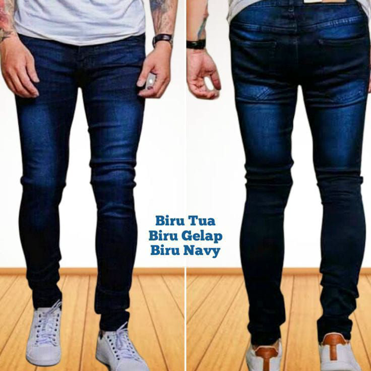 Terkini Celana Panjang Jeans Pensil Pria - Celana Jeans Cowok - Celana Jeans Pria Slimfit Produk