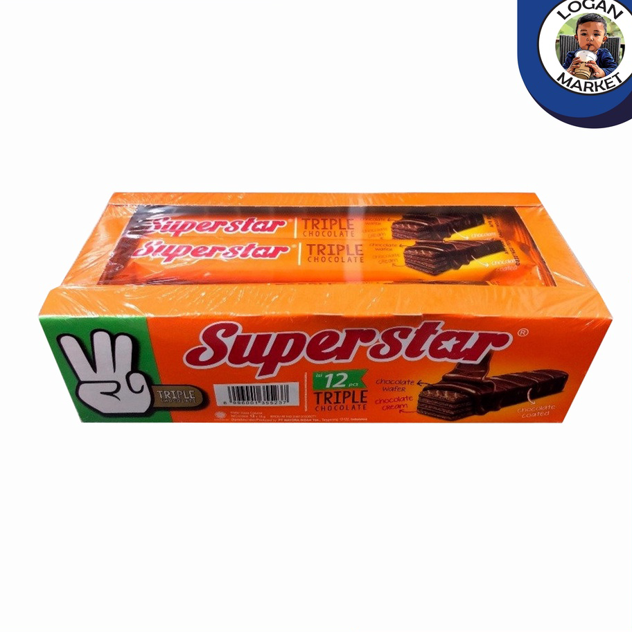 

Terlaris Superstar Wafer Triple Chocolate Coklat Box Isi 12Pcs 12 Pcs Terkini