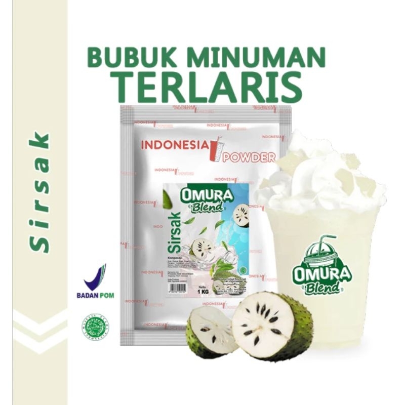 

BUBUK MINUMAN MERK OMURA BLEND RASA SIRSAK 1 KG