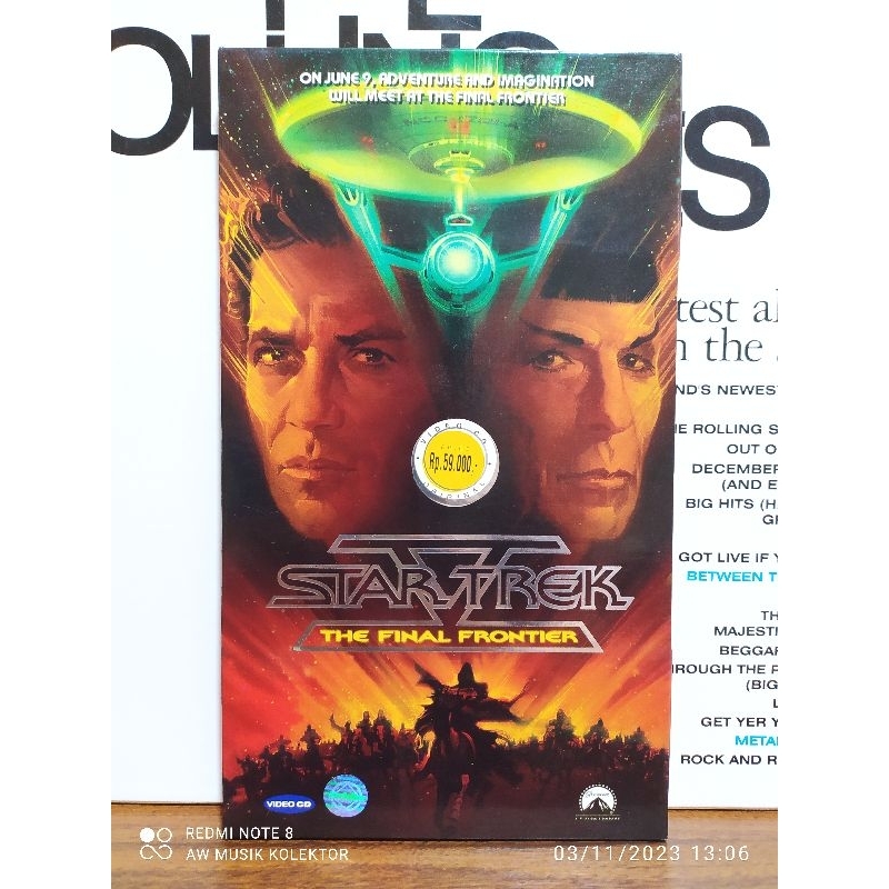 VCD Original : STAR TREK V - THE FINAL FRONTIER.
