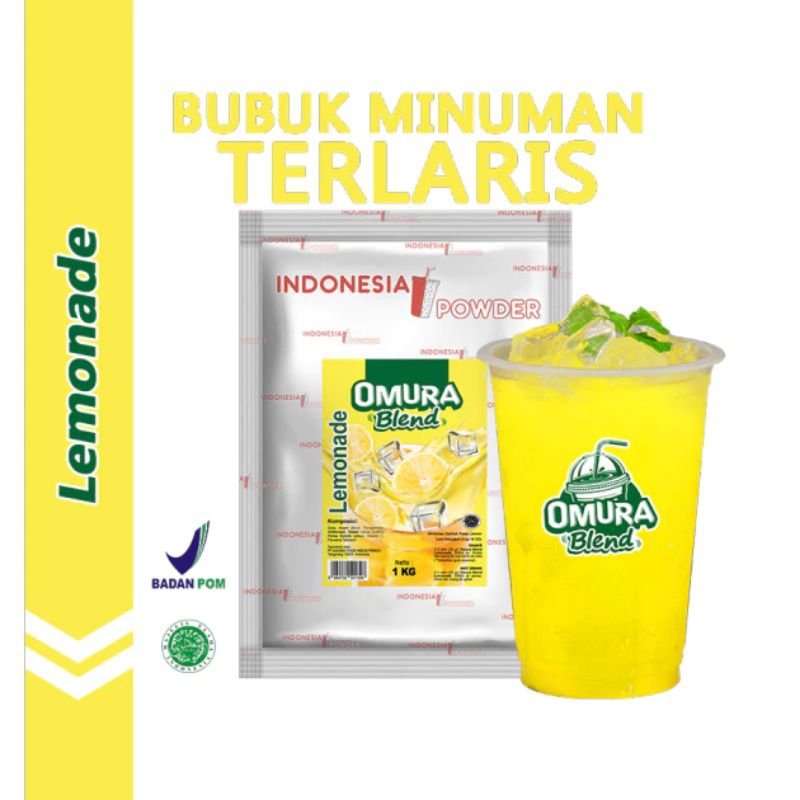 

Lemonade 1Kg / Indonesia Powder / Bubuk Minuman Omura Blend