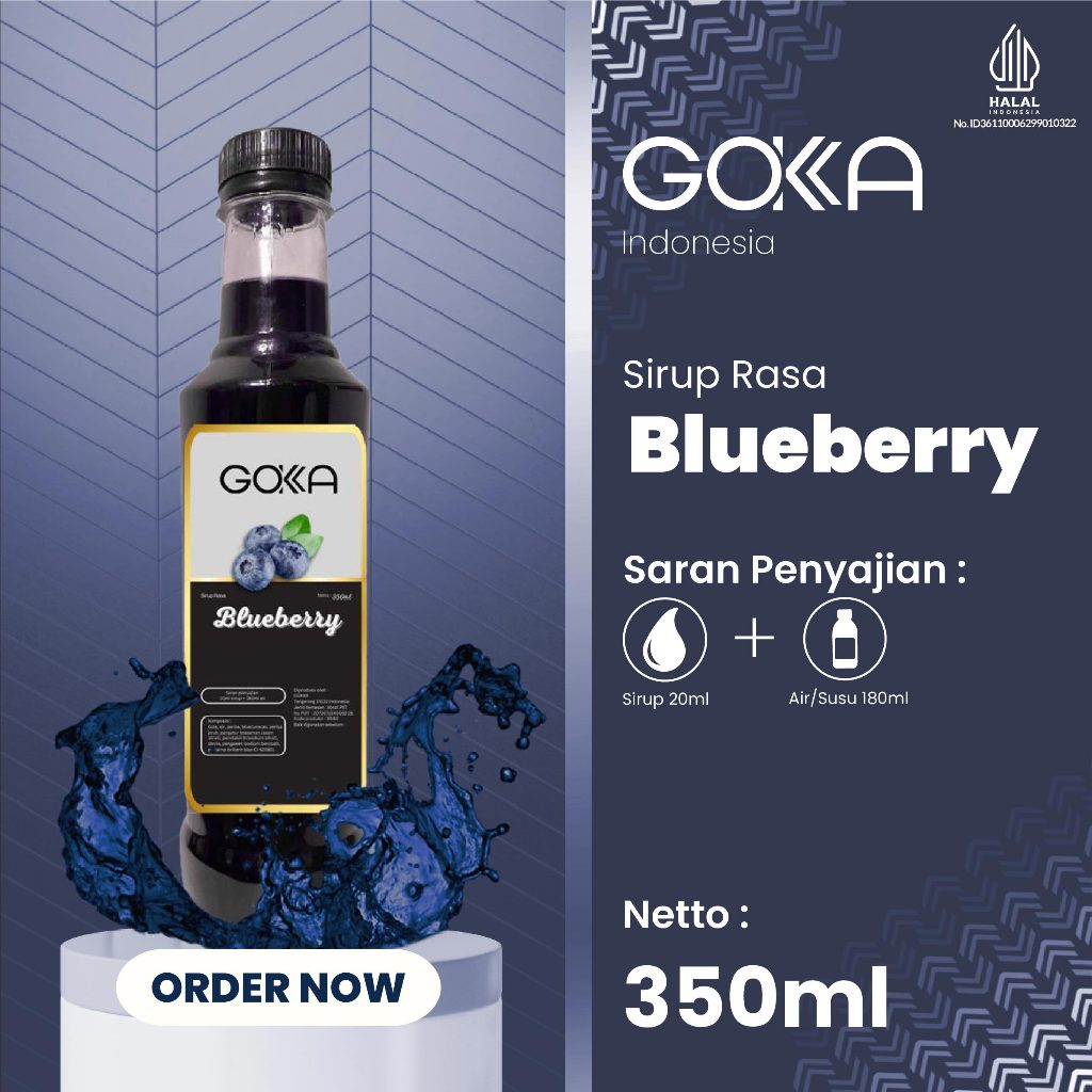 

Syrup Gokka Rasa Blueberry / Gokka Sirup Rasa Blueberry 350ml