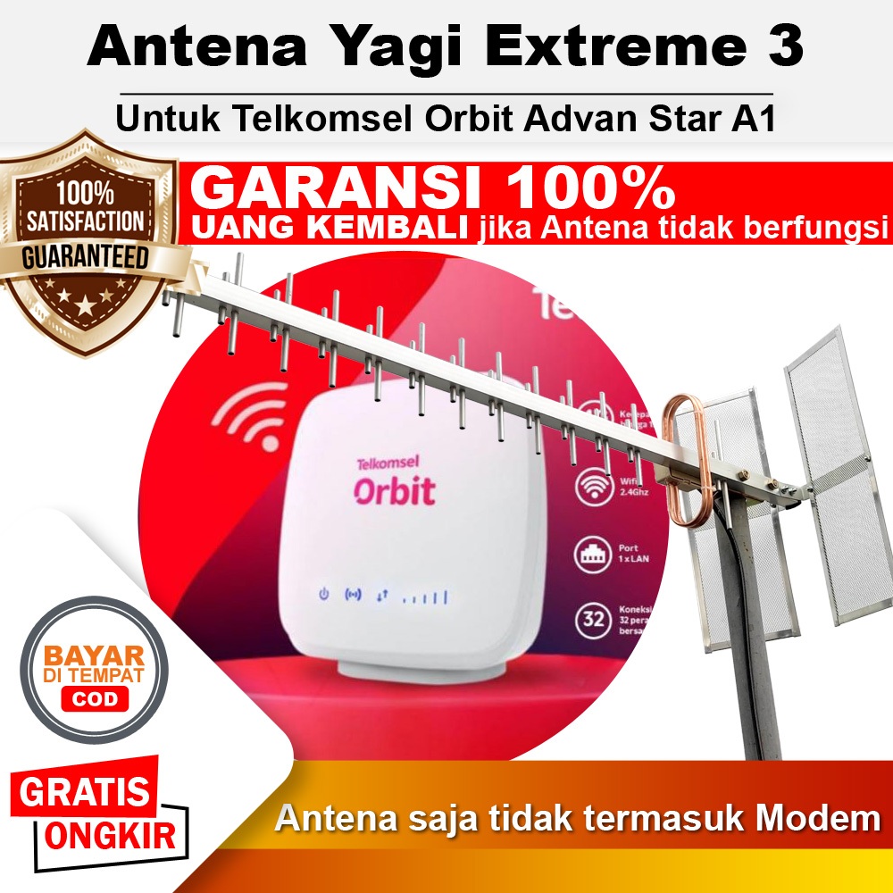 Antena Telkomsel Orbit Advan Star A1 Pigtail UFL Internal