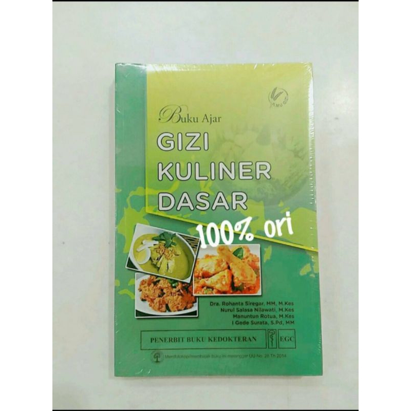 Buku Ajar Gizi Kuliner Dasar.Buku Original.