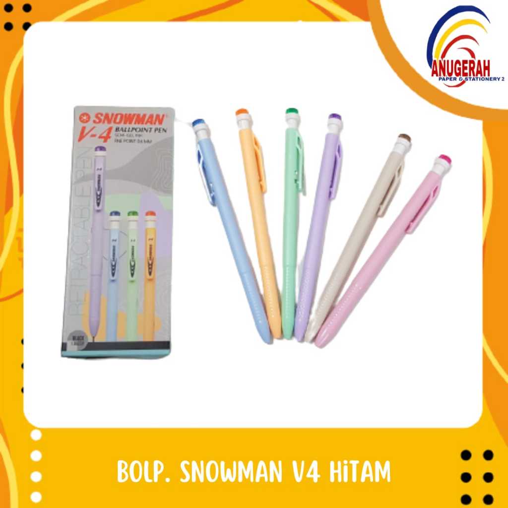 

BOLPOIN SNOWMAN V4 07 HITAM (LSN)
