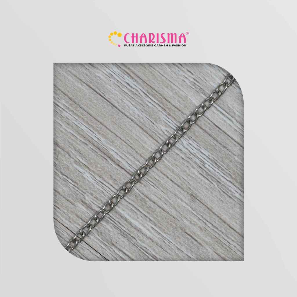 Charisma Rantai Besi T-2401/STL - Rantai Besi Aksesories / Rantai Kalung Meteran DIY / Harga Per Met