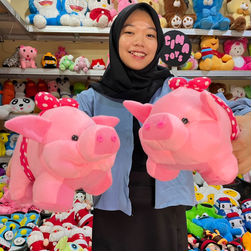 BONEKA BABI M/ Mainan Anak Lucu Babi/ Pig/ Boneka Edukasi Anak