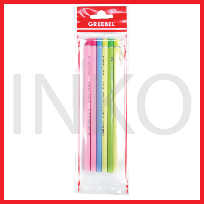

GREEBEL PENCIL 2B PASTEL MOOD 7028 6PCS