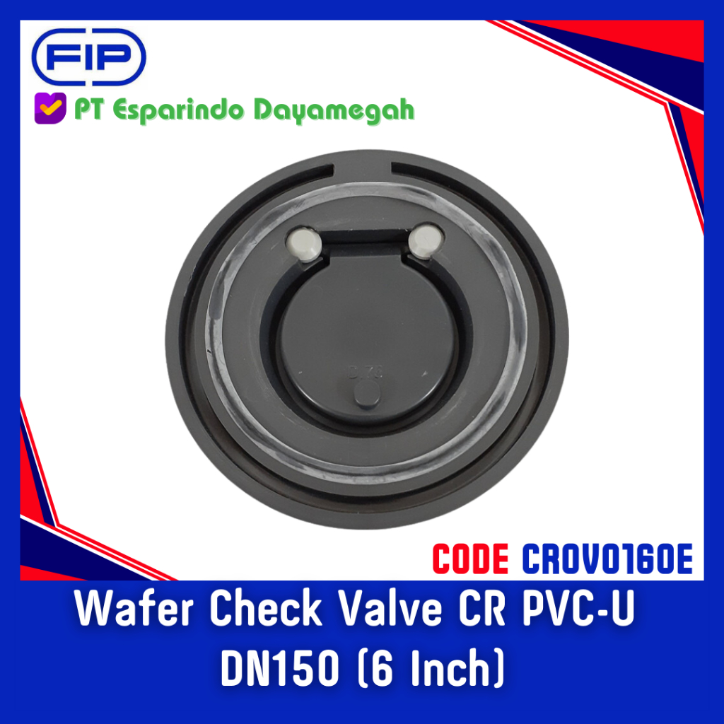 Swing Check Valve 6 Inch PVC Kolam Renang Merk FIP Made in Italy - Wafer Check Valve PVC
