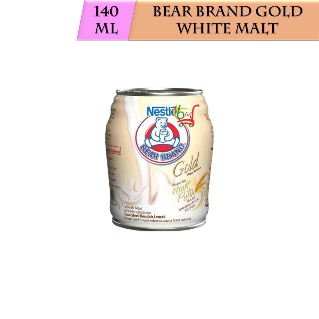 

Bear Brand Gold White Malt Susu Steril Tinggi Kalsium