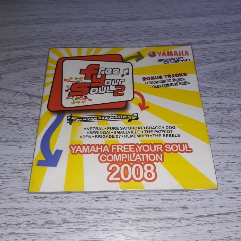 CD YAMAHA FREE YOUR SOUL 2008 - Netral Pure Saturday Shaggy Dog Seringai The Rebels