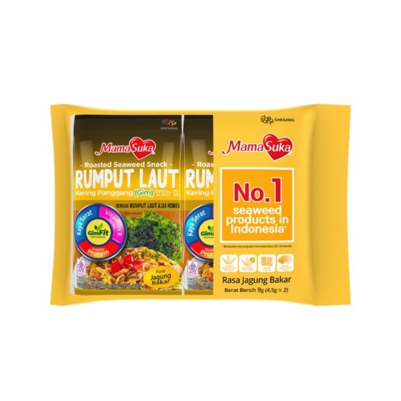 

MamaSuka Rumput Laut Jagung Bakar 2 x 4.5g