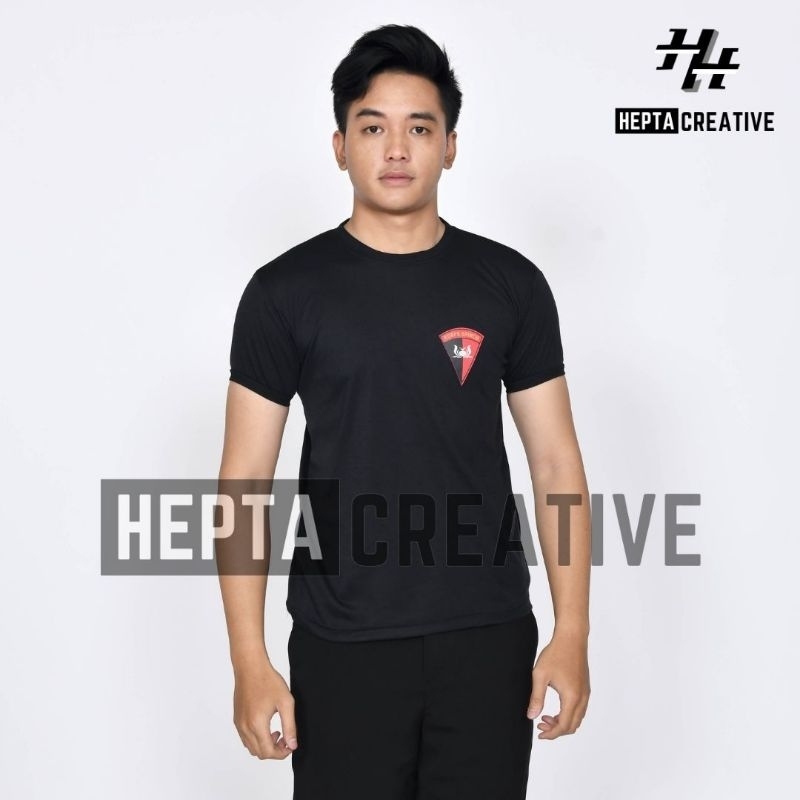 [HEPTA CREATIVE] BAJU KAOS BRIMOB LENGAN PENDEK WARNA HITAM KAOS DALAM BRIMOB