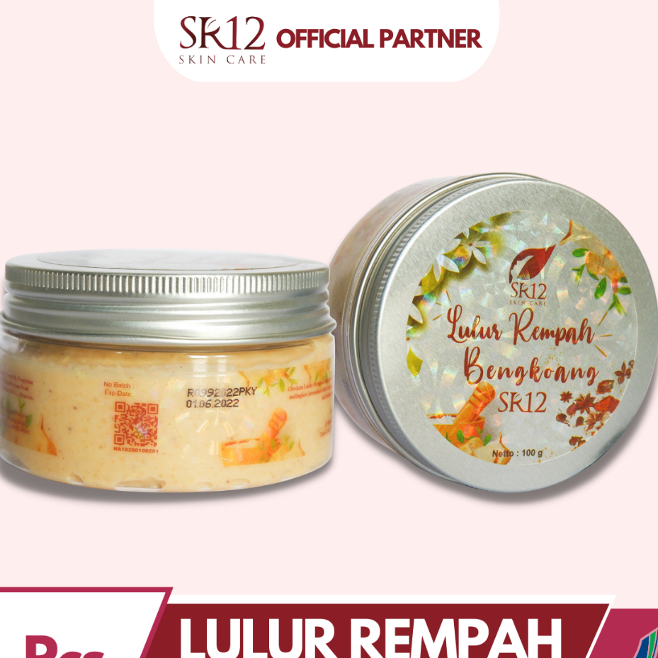 LULUR REMPAH BENGKOANG SR12 / LULUR PENCERAH KULIT / LULUR REMPAH PENCERAH