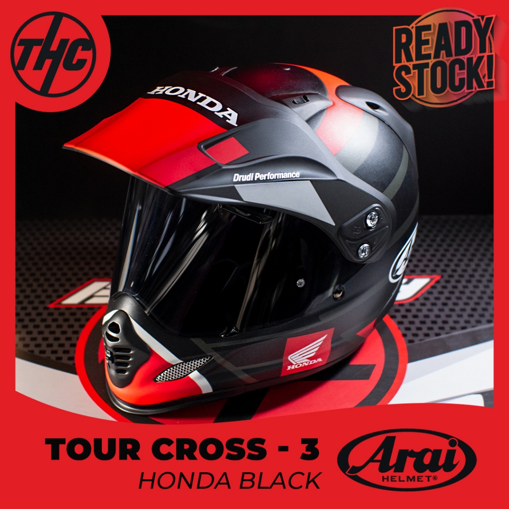 ARAI TOUR CROSS 3 HONDA BLACK FULL FACE TOURING HELMET