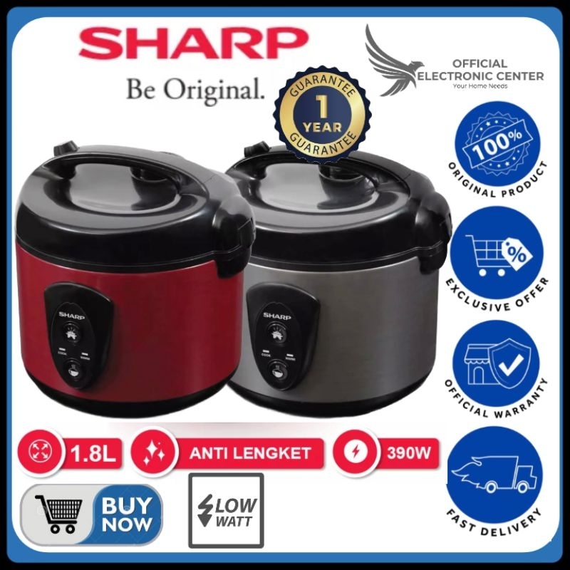 RICE COOKER SHARP KS-N18MG KS N18MG 18MG 1.8L SUPER LOWWAT PENANAK NASI