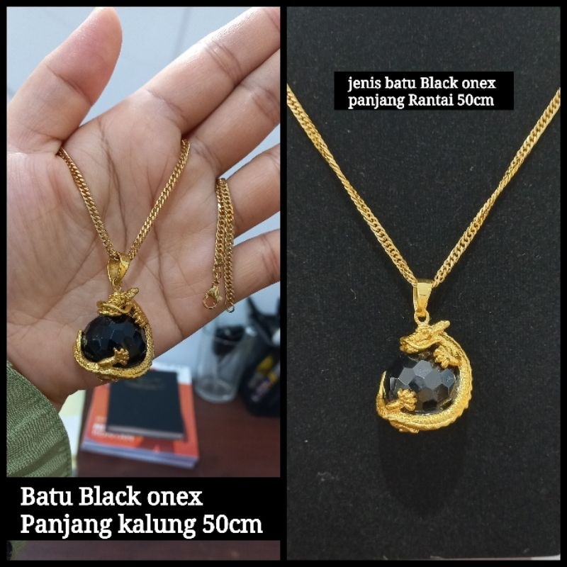 set Liontin Black onex