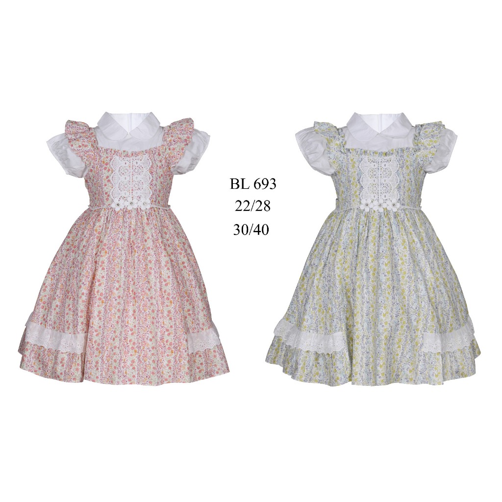 Makassar Dress / Gaun Anak  Baju Pesta Anak Perempuan Katun BL693