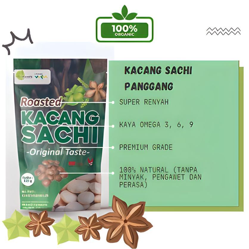 

Kacang Panggang Sacha Inchi Kacang Snack Camilan sachi kesehatan Murah sehat