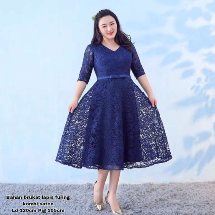 [ MOCIIESHOP ] HN / DRESS JUMBO LALA / BAJU KOREAN STYLE WANITA / DRES JUMBO WANITA KEKINIAN / BAJU 