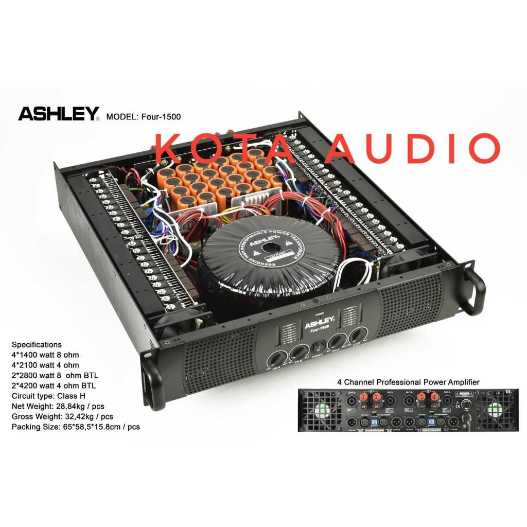 POWER AMPLIFIER ASHLEY FOUR1500 /FOUR 1500 ORIGINAL