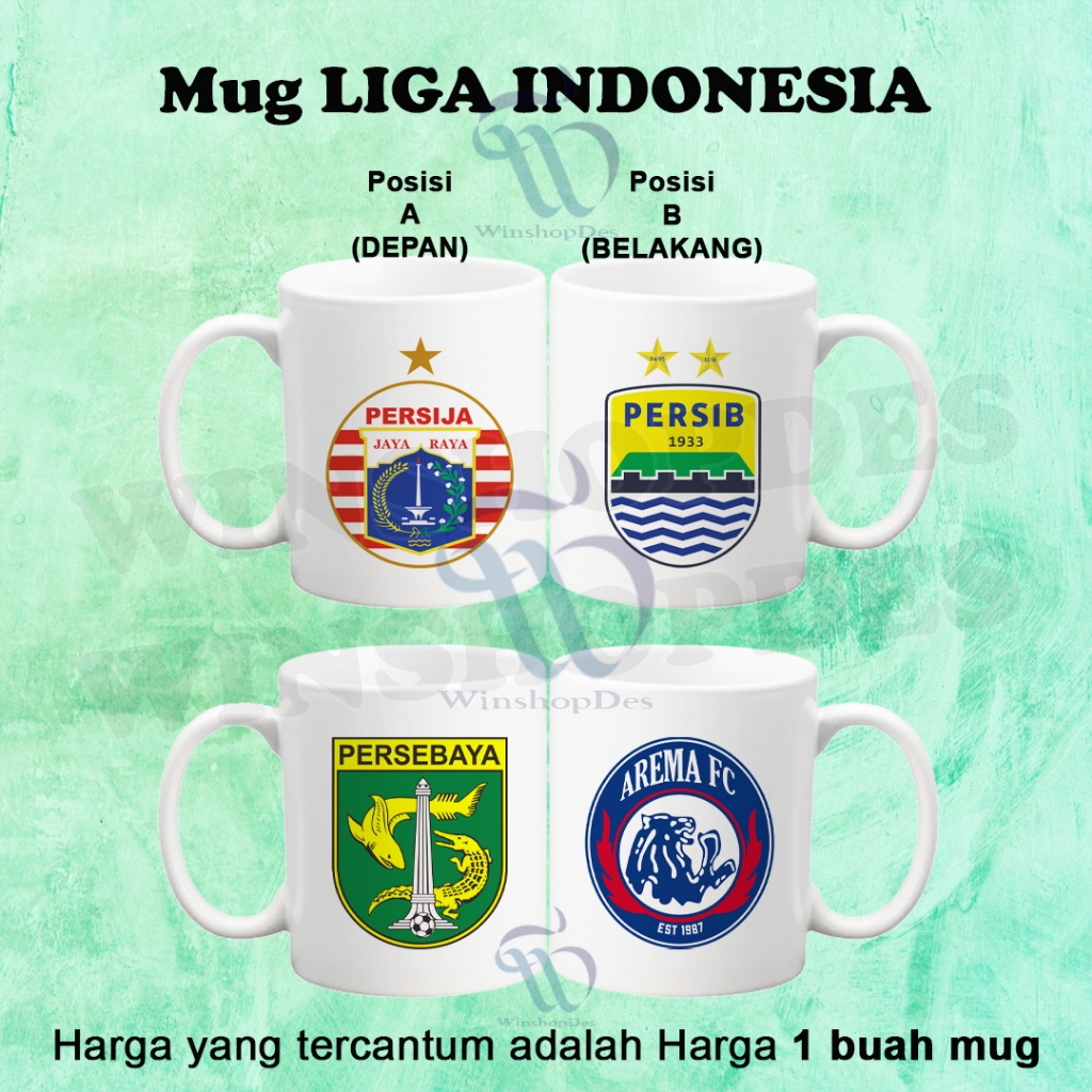 MUG LIGA / MUG BOLA / MUG LIGA INDONESIA / MUG CLUB BOLA (PALING MURAH)
