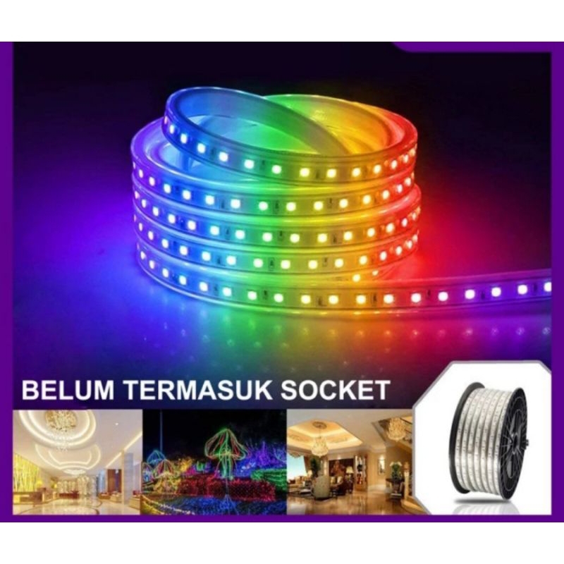 Lampu LED Strip RGB 2835/LED Strip RGB 2835 Warna Warni Waterproof PER METER