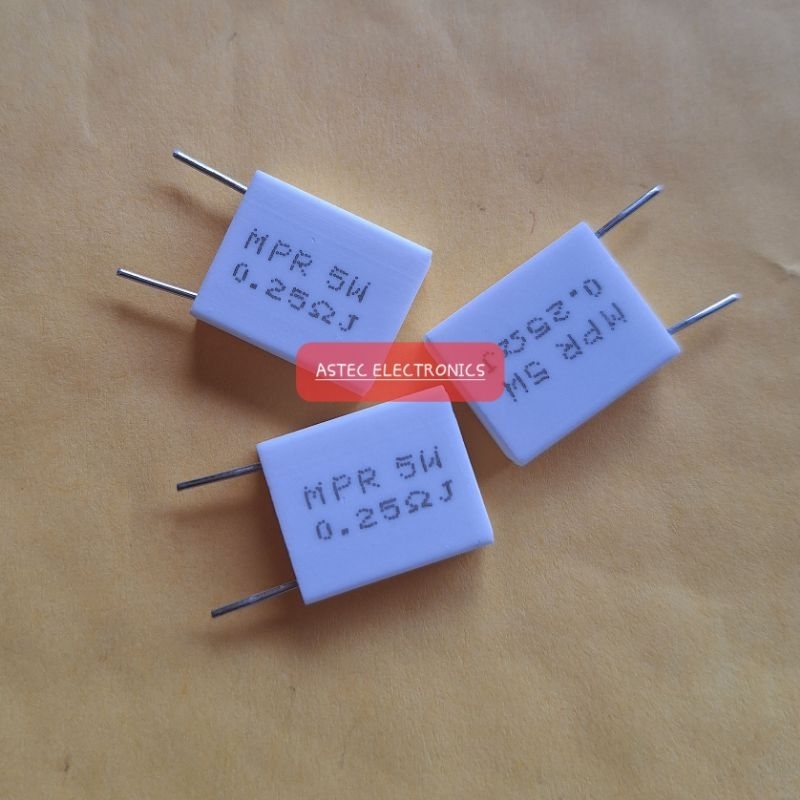 Resistor Noble 0.25Ohm 5W Resistor Gepeng 0.25/5W