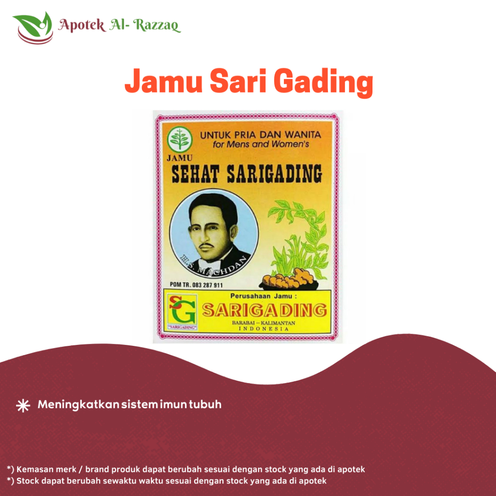 

Jamu Sehat Sarigading Pack Isi 3 Sachet