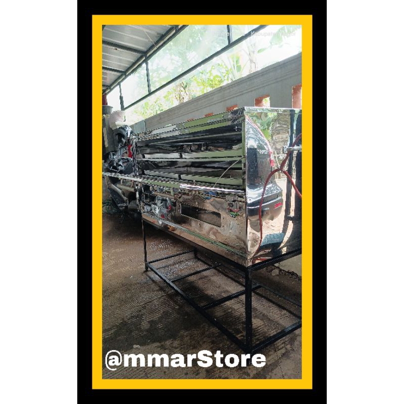 OVEN GAS STAINLESS UK 135X55 CM PIPA API ATAS BAWAH, OVEN GAS FULLSET, OVEN GAS UKURAN BESAR FREE PA