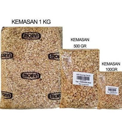 

Ready Morin Kacang Tanah Sangrai / Tumbuk / Cacah Panggang 500gr,250gr,100gr