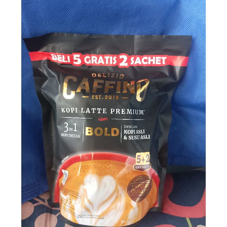 

➜♪✲❊ Caffino bold pouch, isi 5+2 saset, caffino 3 in 1