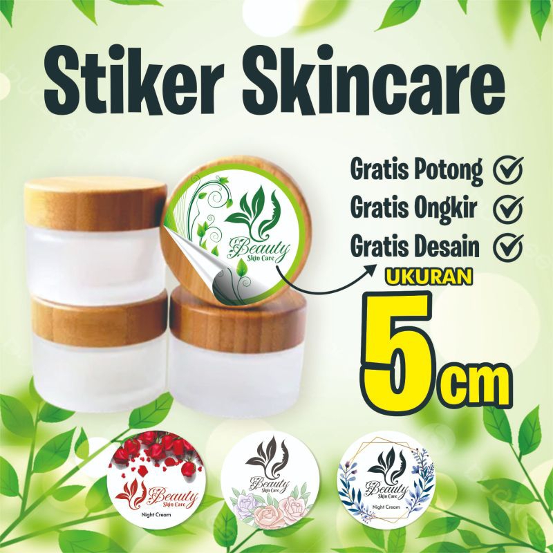 

Stiker Skincare/Termurah/Gratis Desian/Kemasan/Label