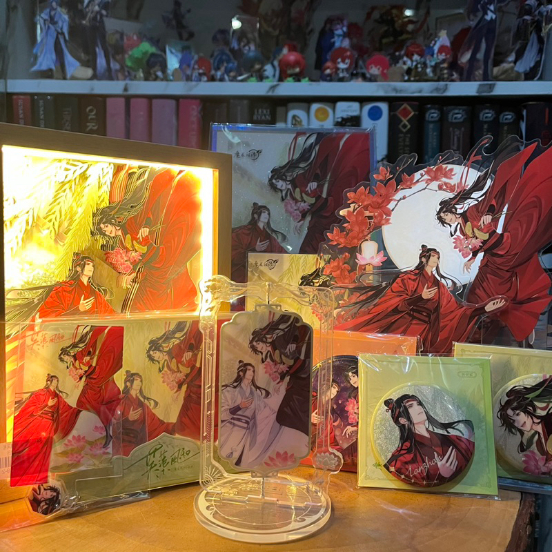 Mo Dao Zu Shi QINGCANG Lotus Wind MDZS MXTX x Gearous Grandmaster of Demonic Cultivation Lan Wangji Wei Wuxian Wangxian Shikishi Jewel Standee Light