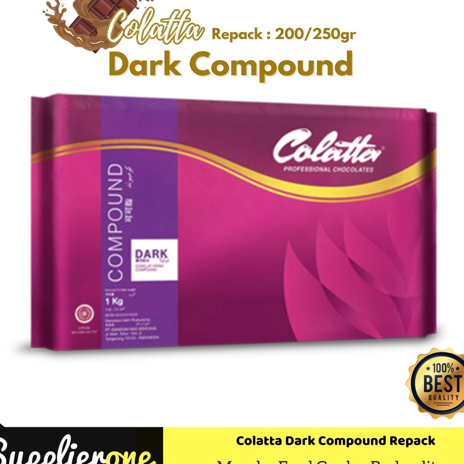 

Sale Colatta Dark Compound 200/250gr / Dark Coklat Colatta / Coklat Batangan Colatta / Coklat Batangan Repack