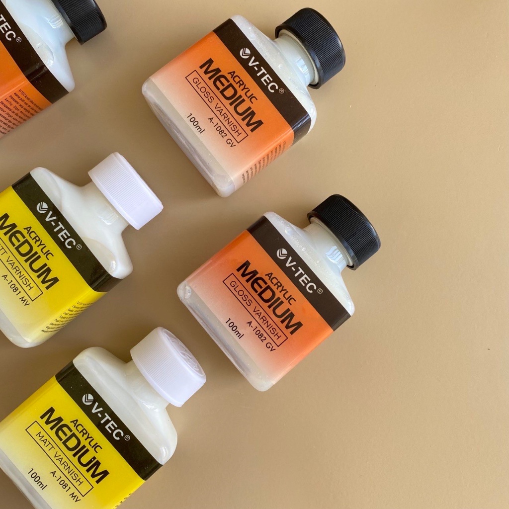 

Varnish Acrylic Medium V-tec - Varnish Glossy & Matte