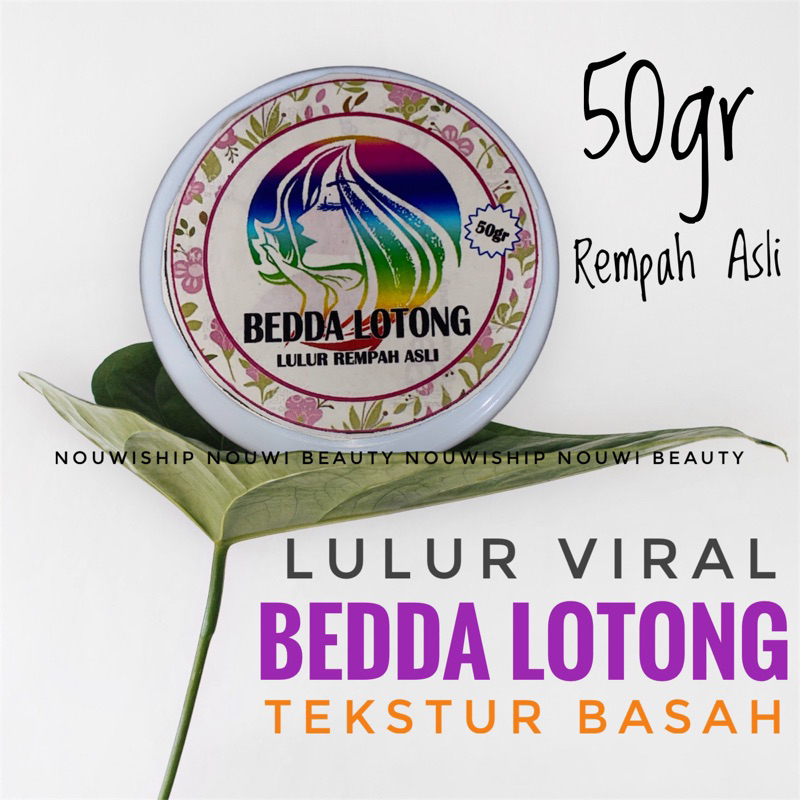 Lulur viral tiktok bedda lotong asli 50gr / bedda lotong bugis / lulur bedak lotong viral /Lulur org