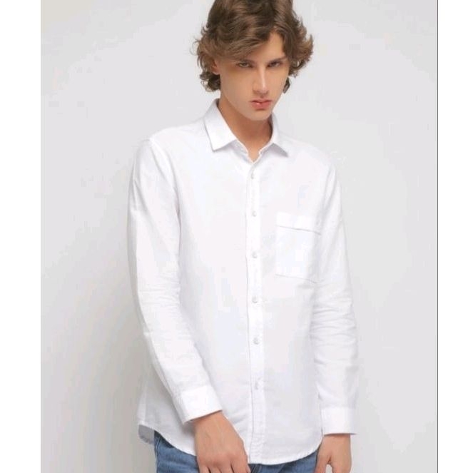 Kemeja Putih Pria Original Lois KLL370