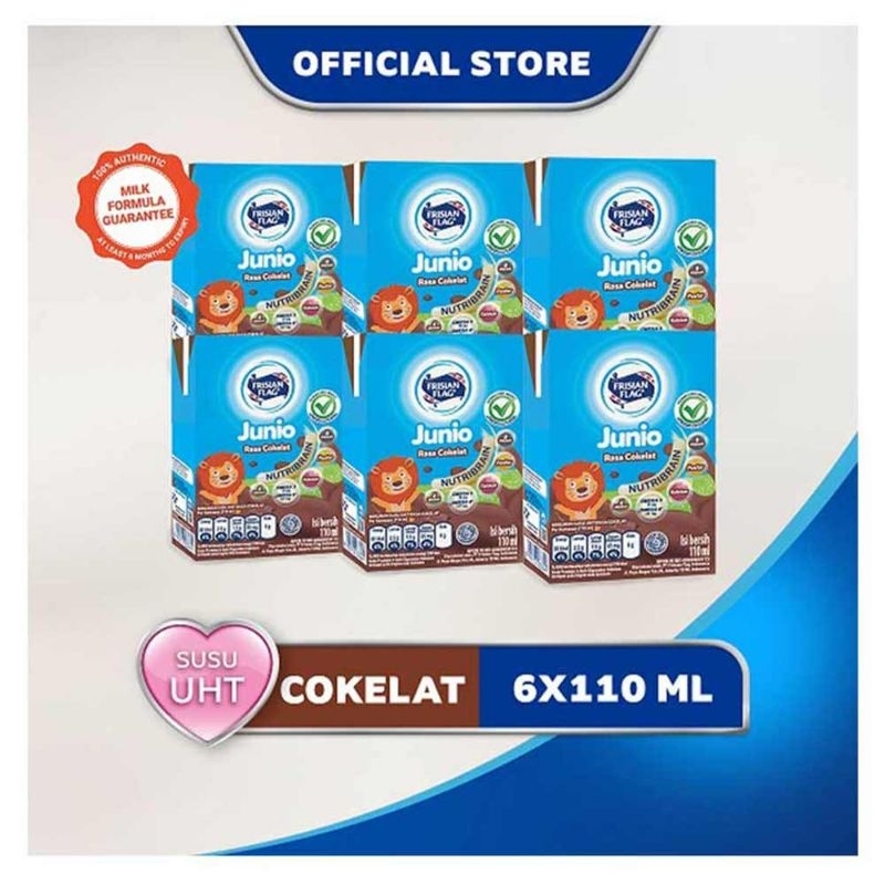 

Frisian Flag Susu Cair Junio Cokelat 6X110mL