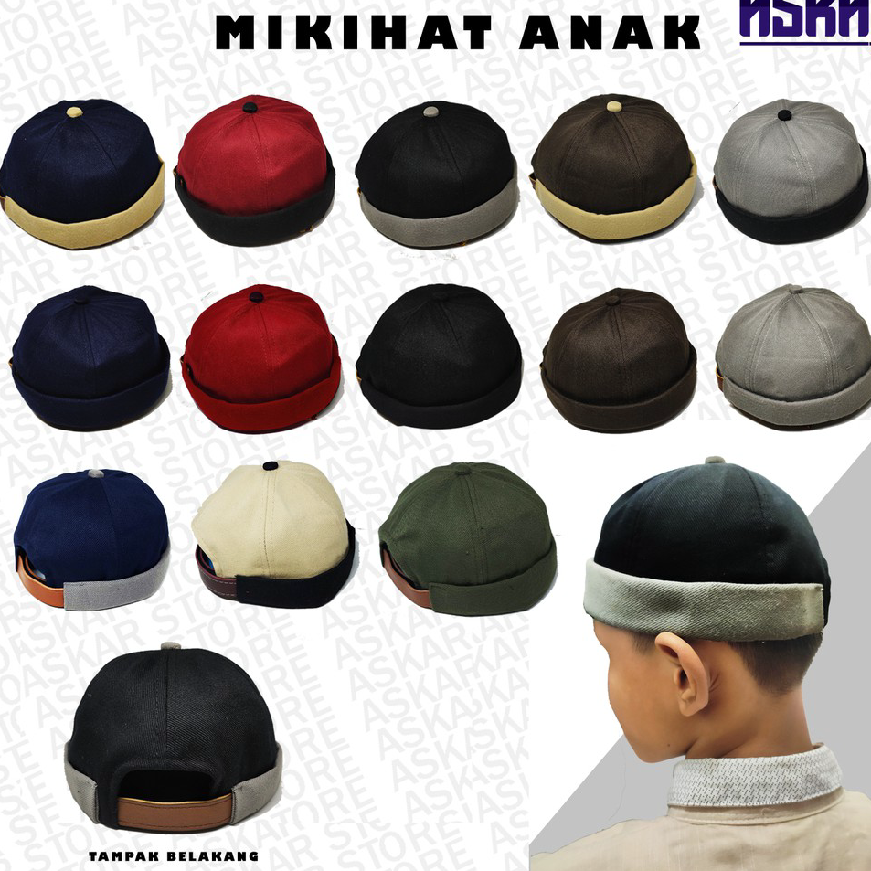 VLYQ7798 Ready Stok  Peci anak mikihat topi peci miki hat anak laki laki peci uas laki laki 1 8 tahu